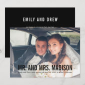 Moderne minimalistische aankondiging van het fotoh (Voorkant / Achterkant)