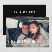 Moderne minimalistische aankondiging van het fotoh (Voorkant / Achterkant)