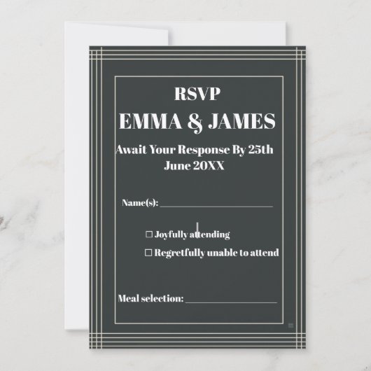 Moderne Minimalistische Aanpasbare Save The Date Kaart (Voorkant)