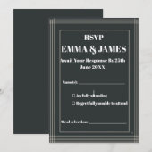 Moderne Minimalistische Aanpasbare Save The Date Kaart (Voorkant / Achterkant)