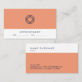 Moderne minimalistische aanwijzing voor schone typ visitekaartje (Voorkant / Achterkant)