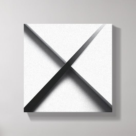 Moderne Minimalistische Abstract - Strak 3D Geomet Canvas Afdruk (Voorkant)