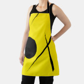 Moderne minimalistische Abstracte Art Yellow Black Schort (Insitu)