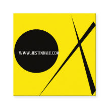Moderne minimalistische Abstracte Art Yellow Black