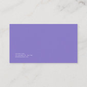 Moderne minimalistische Abstracte bloemen Paarse Visitekaartje (Achterkant)