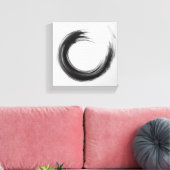 Moderne Minimalistische Abstracte Cirkelkunst - Kr Canvas Afdruk (Insitu (Woonkamer))