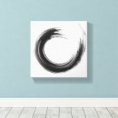 Moderne Minimalistische Abstracte Cirkelkunst - Kr Canvas Afdruk (Insitu (Houten vloer))