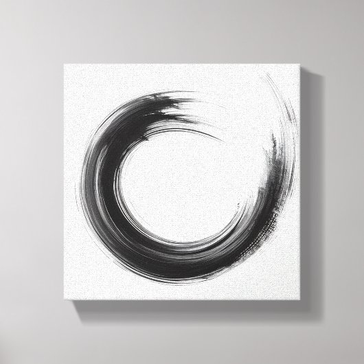 Moderne Minimalistische Abstracte Cirkelkunst - Kr Canvas Afdruk (Voorkant)