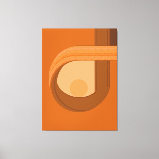 Moderne Minimalistische Abstracte Contemplatie Canvas Afdruk (Voorkant)