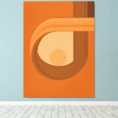 Moderne Minimalistische Abstracte Contemplatie Canvas Afdruk (Insitu (Houten vloer))