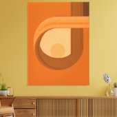 Moderne Minimalistische Abstracte Contemplatie Canvas Afdruk (Insitu (Woonkamer))