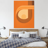 Moderne Minimalistische Abstracte Contemplatie Canvas Afdruk (Insitu (Slaapkamer))