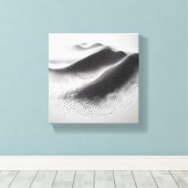 Moderne Minimalistische Abstracte Gestippelde Land Canvas Afdruk (Insitu (Houten vloer))