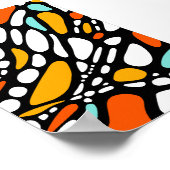 Moderne minimalistische Abstracte neurografische k Poster (Hoek)