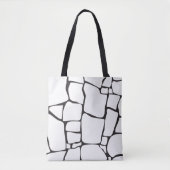 Moderne Minimalistische Abstracte Steenpatroon Tote Bag (Voorkant)