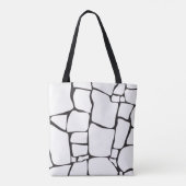 Moderne Minimalistische Abstracte Steenpatroon Tote Bag (Achterkant)