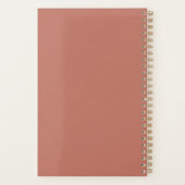 Moderne Minimalistische Abstracte Terracotta Geome Planner (Achterkant)