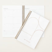 Moderne Minimalistische Abstracte Terracotta Geome Planner (Display)