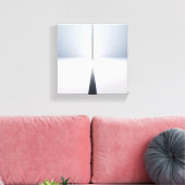 Moderne Minimalistische Abstracte Verticale Balk - Canvas Afdruk (Insitu (Woonkamer))