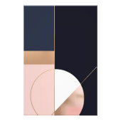 Moderne, minimalistische abstracte wandkunst foto afdruk (Voorkant)