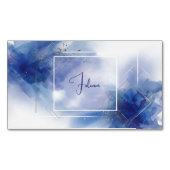 Moderne minimalistische Abstracte Waterverf Magnetisch Visitekaartje (Voorkant)