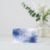 Moderne minimalistische Abstracte Waterverf Visitekaartje (Staand voorkant)