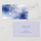 Moderne minimalistische Abstracte Waterverf Visitekaartje (Voorkant / Achterkant)