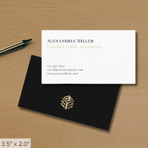 Moderne Minimalistische Accountant Tax Professiona Visitekaartje