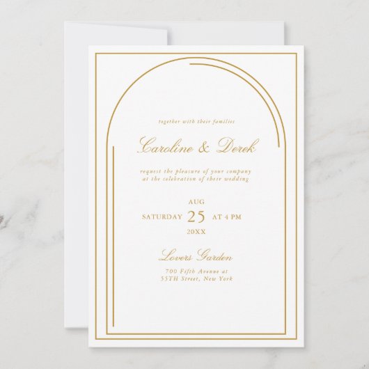 Moderne minimalistische acryl bruiloft uitnodiging (Voorkant)