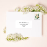 Moderne minimalistische adresetiketten voor bruilo sticker<br><div class="desc">Moderne minimalistische adresetiketten voor bruiloft</div>
