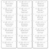 Moderne minimalistische adresetiketten voor bruilo sticker (Voorkant)