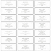 Moderne, minimalistische Adresetiketten voor groen Sticker (Voorkant)