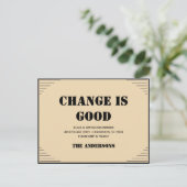 Moderne Minimalistische Adreswijziging Verhuizing Briefkaart (Staand voorkant)