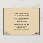 Moderne Minimalistische Adreswijziging Verhuizing Briefkaart (Achterkant)