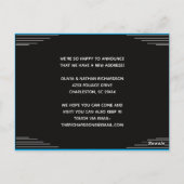 Moderne Minimalistische Adreswijziging Verhuizing Briefkaart (Achterkant)