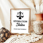 Moderne minimalistische Advocaat Afstuderen Drink  Poster