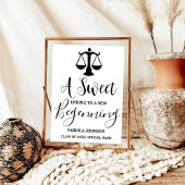 Moderne minimalistische Advocaat Afstuderen Drink  Poster