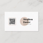 Moderne minimalistische advocaat bij advocate Advo Visitekaartje (Achterkant)