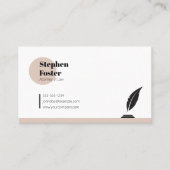 Moderne minimalistische advocaat bij advocate Advo Visitekaartje (Voorkant)