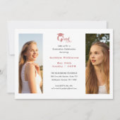 Moderne minimalistische afbeelding 3 Fotogradatie Kaart (Achterkant)