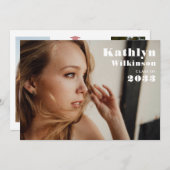 Moderne minimalistische afbeelding 3 Fotogradatie Kaart (Voorkant / Achterkant)