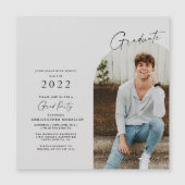 Moderne, minimalistische Afstudeerder nodigt fotom (Voorkant)