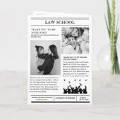 Moderne minimalistische afstudeerkrant (Achterkant)