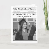 Moderne minimalistische afstudeerkrant (Voorkant)