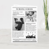 Moderne minimalistische afstudeerkrant (Achterkant)