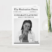 Moderne minimalistische afstudeerkrant (Voorkant)