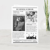 Moderne minimalistische afstudeerkrant (Achterkant)