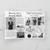 Moderne minimalistische afstudeerkrant (Binnen)