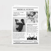 Moderne minimalistische afstudeerkrant (Achterkant)