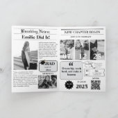 Moderne minimalistische afstudeerkrant (Binnen)